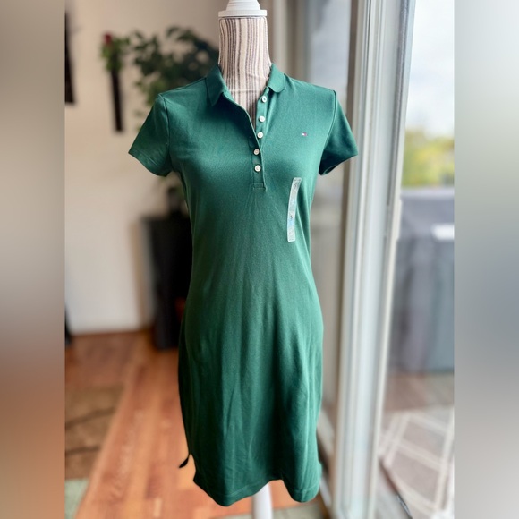 Tommy Hilfiger Classic Green Dress - Picture 1 of 11